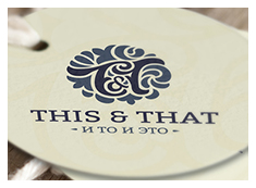 Логотип и фирменный стиль интернет-магазина «This&That»